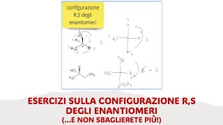 Esercizi sulla configurazione RS degli enantiomeri [upl. by Analat]