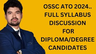 OSSC ATO 2024NEW PATTEN SYLLABUS FOR DIPLOMADEGREE STUDENTS [upl. by Arrac528]