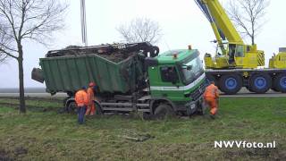 Berging vrachtwagen Oldebroekerweg Biddinghuizen [upl. by Hadrian805]