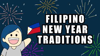 Filipino New Years Eve Traditions  Animation [upl. by Lledner]