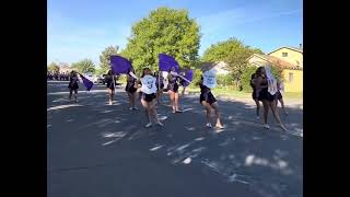 Livingston high school marching band amp color guard at 2024 homecoming parade [upl. by Ribaudo]