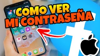 👉 Como Puedo VER MI CONTRASEÑA de FACEBOOK en IPHONE 🔥 [upl. by Leummas385]