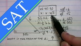 SAT  Triangles  454590 [upl. by Htur]