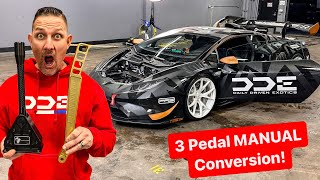 TEARING APART MY LAMBORGHINI TO CONVERT IT TO MANUAL … [upl. by Greeson261]