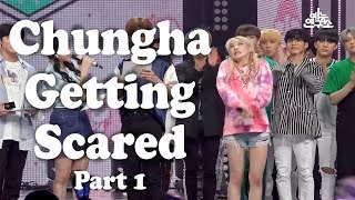 Chungha Getting Scared Part 1 [upl. by Perusse]