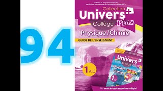 univers plus physique chimie 1AC page 94 [upl. by Magna]