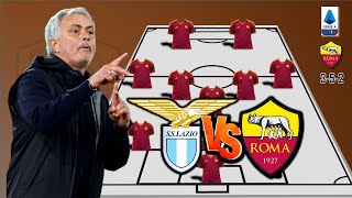 SS Lazio VS AS Roma  AS ROMA POTENTIAL STARTING LINEUP SERIE A 2023 MATCH WEEK 12 [upl. by Manning251]