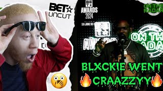 BLXCKIE quotOn The Radarquot Freestyle BET AWARDS EDITION  REACTION [upl. by Brittne]