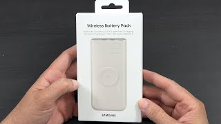 Samsung  25W 10000mAh Wireless Battery Pack  Beige [upl. by Gnut]