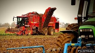 Rüben roden 2013 mit einem Holmer T 4 40 Rübenroder Pflügen und drillen mit Deutz Fahr Agrotron [upl. by Rici]