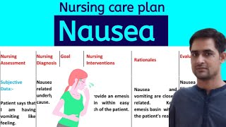 Nursing care plan on NauseaNursing care plan for Nausea nursingcareplan nausea ncp [upl. by Nolyk]