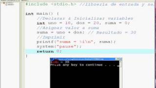 Programacion en C  Leccion 21 quotVariablesquot [upl. by Nye]