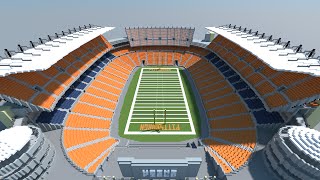 Minecraft  MEGABUILD  Heinz Field  Pittsburgh Steelers  DOWNLOAD Official [upl. by Aiekan]