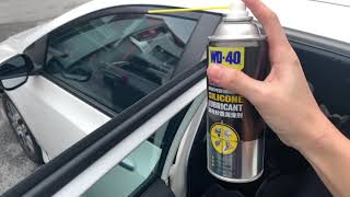 How to maintain car rubber using WD40 Specialist Silicone Lubricant [upl. by Kristien]