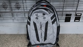 UNDER ARMOUR HUSTLE 50 BACKPACK ADULT CLOSER LOOK UNDER ARMOUR BACKPACKS REVIEWS SHOPPING [upl. by Poore]