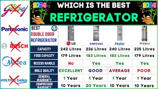 Best Refrigerator 2024🔥LG vs Samsung vs Whirlpool Refrigerator🔥Top Refrigerator in India  Tamil [upl. by Adrial]