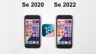 iOS 18 Comparison  iPhone SE 2020 vs iPhone SE 2022 Speed Test [upl. by Ulphiah]