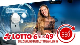 Die Ziehung der Lottozahlen vom 19102024 in 360 Grad [upl. by Ydrah987]