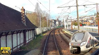 4K Paris SaintLazare  TrouvilleDeauville à 200kmh en Omneo Premium [upl. by Randie185]