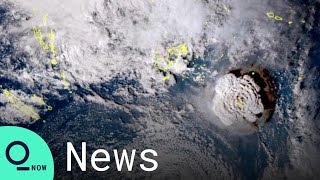 Volcano Eruption Near Tonga Seen From Space [upl. by Hennie]