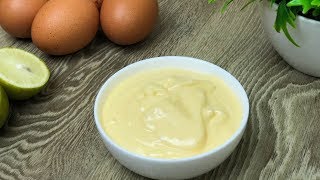 ঘরে তৈরি বেসিক মেয়োনেজ  Homemade basic mayonnaise  Easy mayonnaise recipe  Mayo recipe Bangla [upl. by Llenahs]