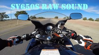 2008 Suzuki SV650S  RAW SOUND  NO TALKING [upl. by Derrick]