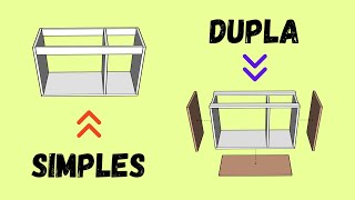 Estrutura Para Móveis  Caixa Simples e Caixa Tamponada  Série Dominando o Sketchup [upl. by Yatnwahs436]