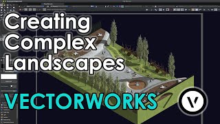 Creating Complex Landscapes in Vectorworks 4K [upl. by Belayneh825]