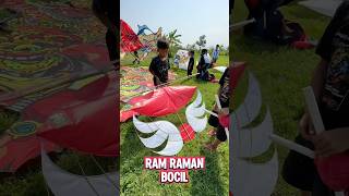 Layangan Mini Ram Raman Bocil layangan [upl. by Skilken654]