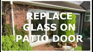 Patio doors  replacing double glazed unit [upl. by Dina]