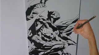 How to Draw Batman The Dark Knight  DC Comic [upl. by Fosdick]