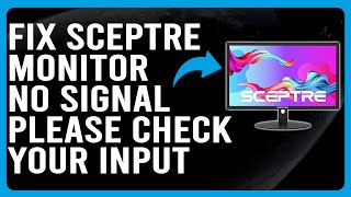 How To Fix Sceptre Monitor quotNo Signal Please Check Your Inputquot Learn The Main Cause And Solutions [upl. by Gisele]