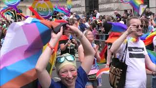 2022 London Pride 50 parade as it happened part 1 of 3 [upl. by Ardnoel]