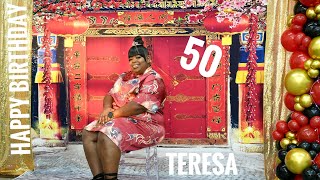 Teresa’s Asian Themed BIRTHDAY Celebration  50 Years of Life  🅰️ Greg Rad 🎞️ • 🎥 Film  Party Food [upl. by Ulyram]