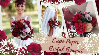 Beautiful burgundy blush and beige Bridal Bouquet bridal wedding creative bridalbouquet art [upl. by Lutim]