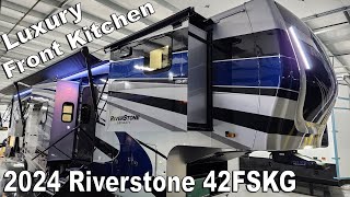 Luxury Fifth Wheel 2024 Riverstone 42FSKG Fifth Wheel Toy Hauler at Couchs RV Nation a RV Review [upl. by Nell]