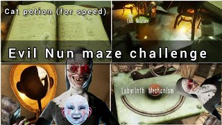 Evil Nun The Broken Mask maze challenge [upl. by Ahsei]