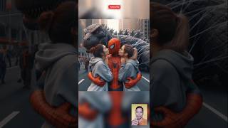 Spiderman gets a prize  Spiderman cartoon marvel spiderman shorts avengers godzilla monster [upl. by Alemrac]