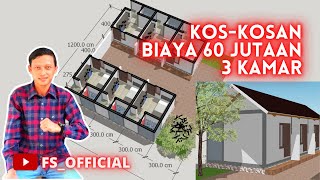 DESAIN KOS KOSAN MURAH LENGKAP DENGAN ANGGARAN BIAYANYA [upl. by Ynahpets]