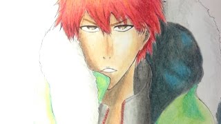 Bleach Ichigo KurosakiTite Kubo  Super Speed Drawing [upl. by Chiquia]