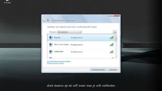 INTERNET VERBINDING MAKEN WINDOWS VISTA [upl. by Ydde524]