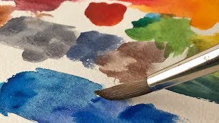 Favorite Watercolor Mixes  2018 Update [upl. by Atirb]