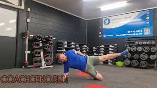 Side Plank Leg Raise  core and glute progression [upl. by Ahsyek]