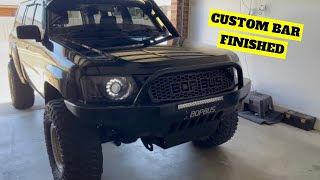 Custom Nissan Patrol Bullbar Part 2 [upl. by Besse307]