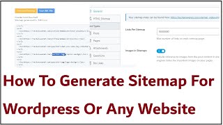 How To Generate Sitemap For Wordpress Website Or Any Website [upl. by Rosa]