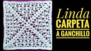 Carpeta tejido a crochet paso a pasoCuadrado a ganchillo tutorialGranny square crochet pattern [upl. by Aissilem]