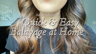 Balayage at Home  Realistic Result [upl. by Enelam]