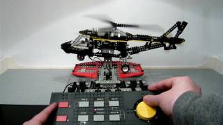 LEGO 8485 Technic Control Center II  Helicopter  built in Stop Motion released 1995  HD 720p [upl. by Jada150]