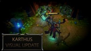 Karthus Visual Update ALL SKINS [upl. by Annahsohs]