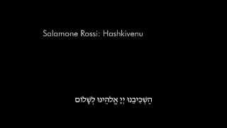 Salamone Rossi Hashkivenu [upl. by Seidel]